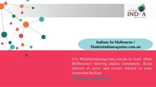 indians in melbourne madeinindiamagazine com au