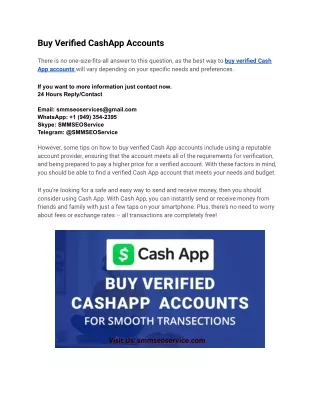 3 Best Site To Buy Verified Cash App Accounts