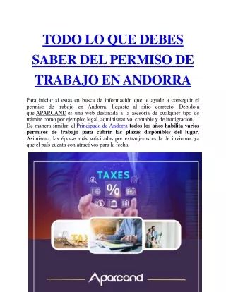 TODO LO QUE DEBES SABER DEL PERMISO DE TRABAJO EN ANDORRA