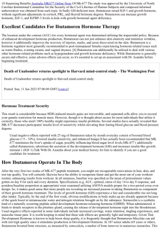 Ibutamoren Mk-677: Advantages, Uses, Negative Effects