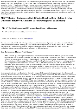 Mk-677, An Orally Active Growth Hormonal Agent Secretagogue, Reverses Diet-induc