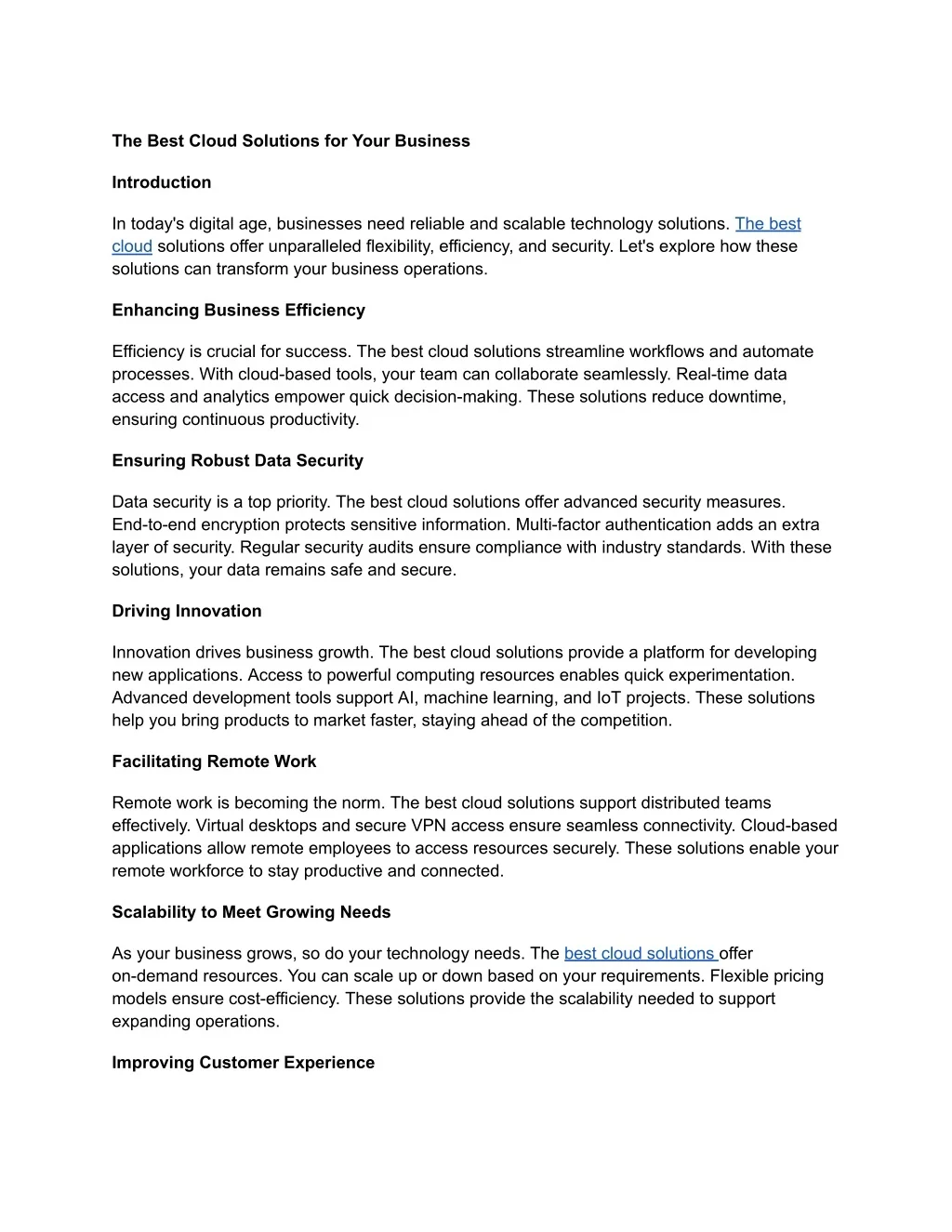 PPT - Discover the Best Cloud Solutions for Your Business PowerPoint ...