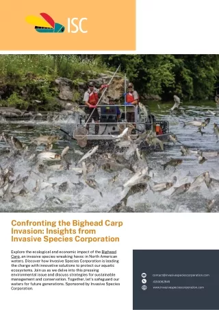 confronting the bighead carp invasion insights