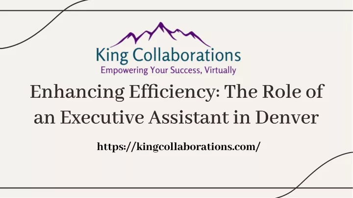 enhancing efficiency the role of an executive