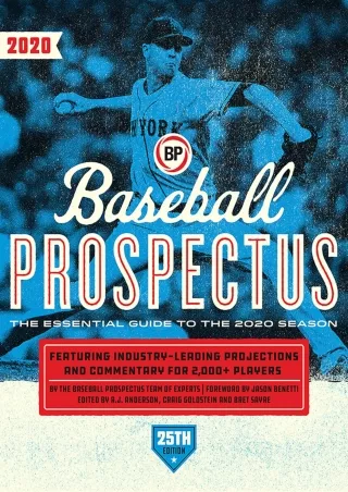 ⚡pdf✔ Baseball Prospectus 2020
