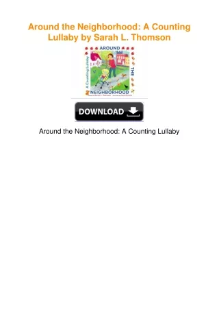 Around the Neighborhood: A Counting Lullaby by Sarah L. Thomson