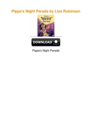 Pippa's Night Parade by Lisa Robinson