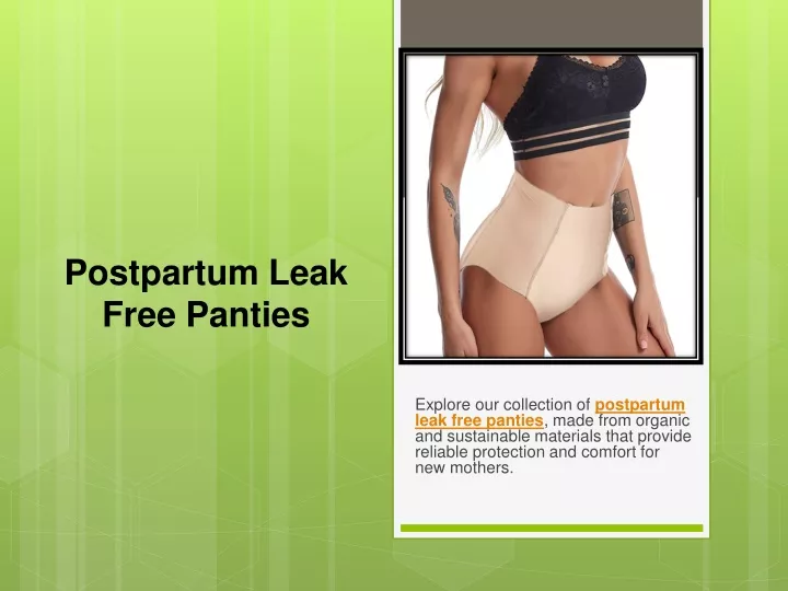 postpartum leak free panties