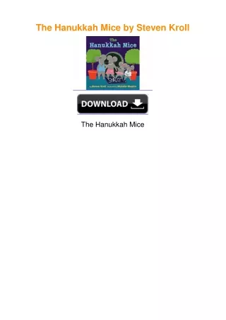 The Hanukkah Mice by Steven Kroll