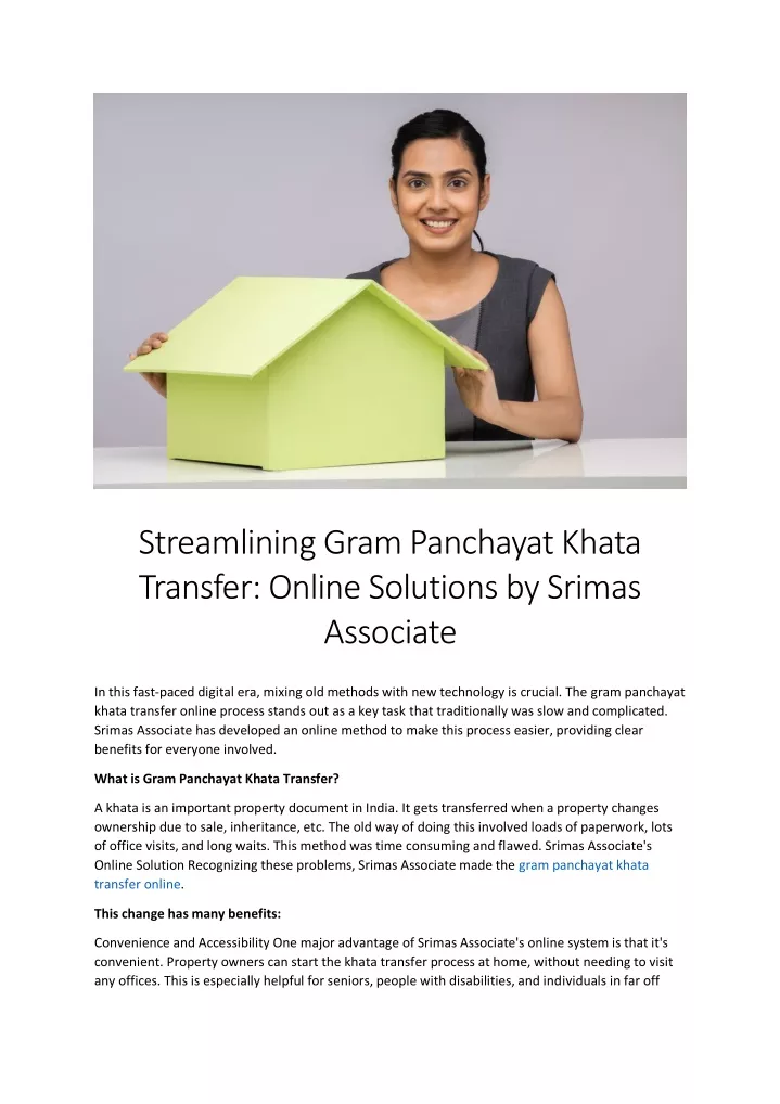 streamlining gram panchayat khata transfer online