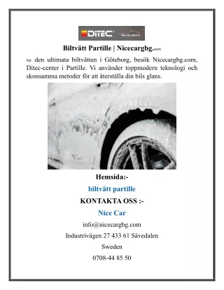 Biltvätt Partille Nicecargbg
