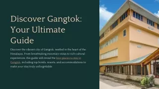 Discover Gangtok - Best Places to Stay in Gangtok