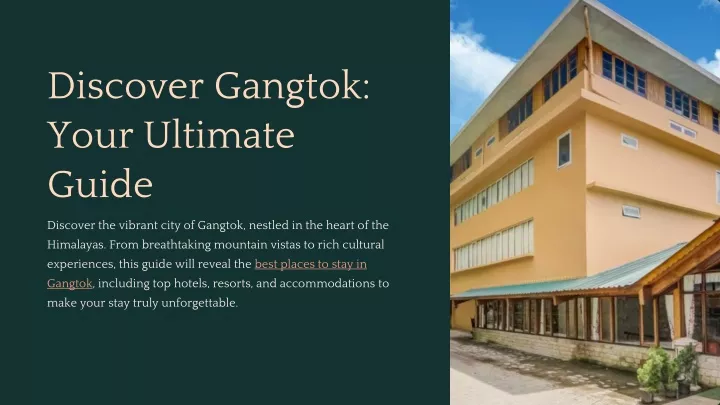 discover gangtok your ultimate guide