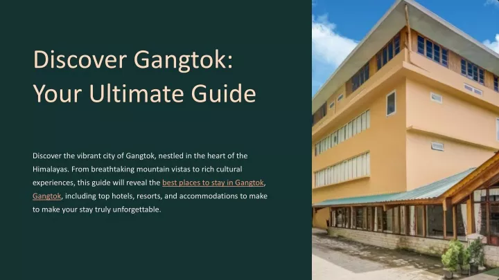 discover gangtok your ultimate guide