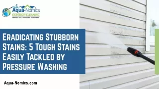 12 Tough Stains Easily Tackled by Pressure Washing