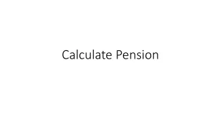 Calculate Pension (2)