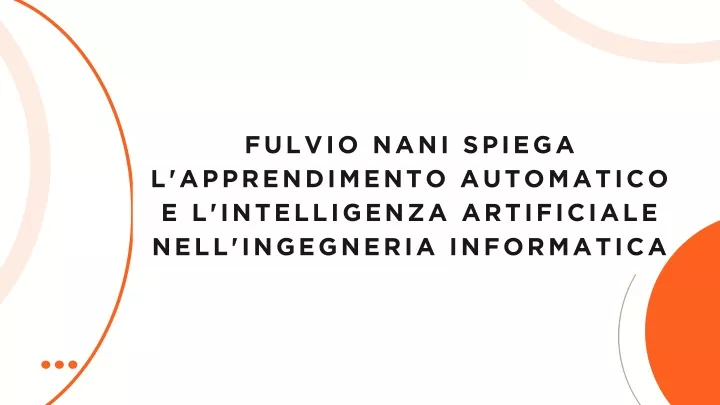 fulvio nani spiega l apprendimento automatico