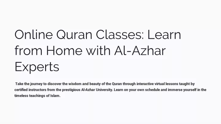 online quran classes learn from home with