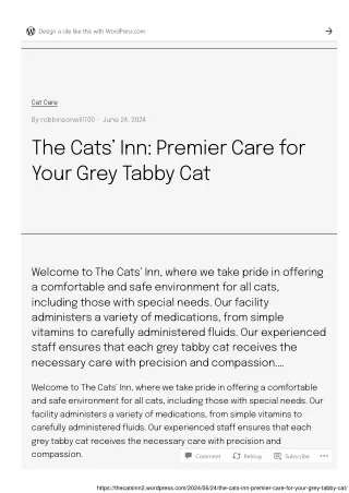 The Cats' Inn - Premier Cat Medication Services