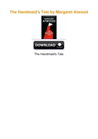The Handmaid's Tale by Margaret Atwood