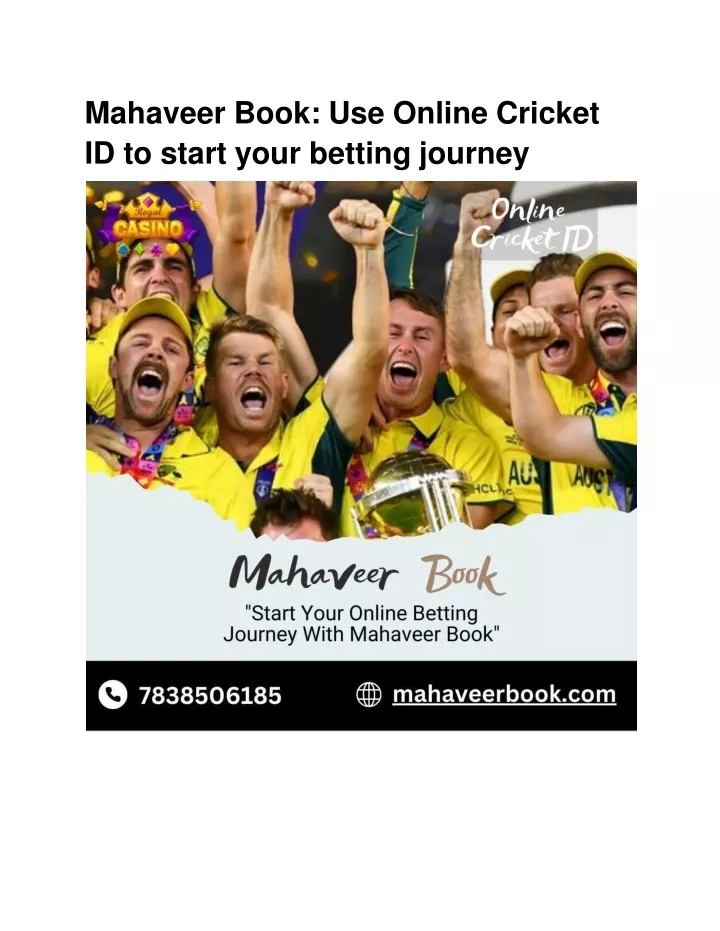 mahaveer book use online cricket id to start your