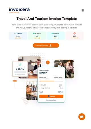 Travel And Tourism Invoice Template