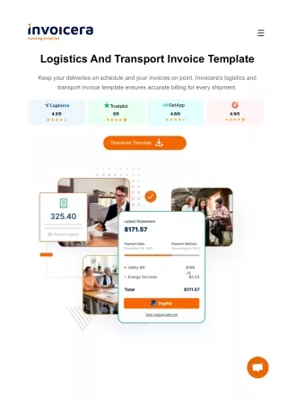 Logistics And Transport Invoice Template