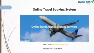 Online Travel Booking System