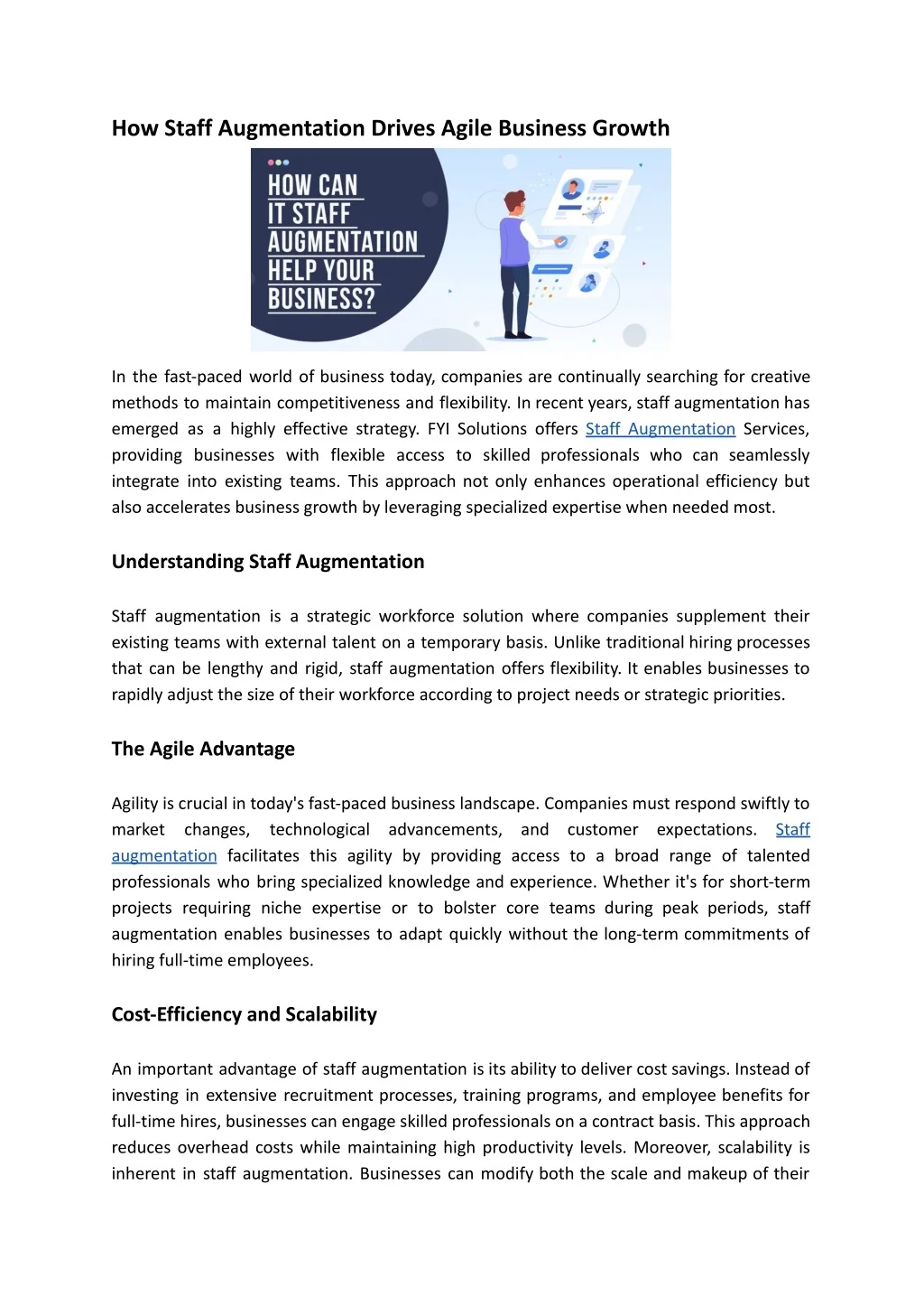 PPT - How Staff Augmentation Drives Agile Business Growth PowerPoint ...