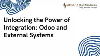 unlocking the power of integration odoo