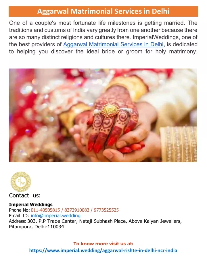 aggarwal matrimonial services in delhi