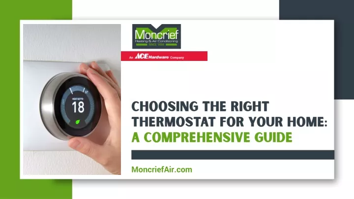 choosing the right thermostat for your home