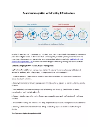 Seamless Integration with Existing Infrastructure