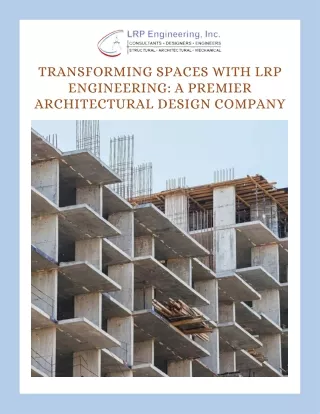 Innovative and Sustainable Designs LRP Engineering Leads the Way