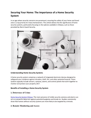 securing your home the importance of a home