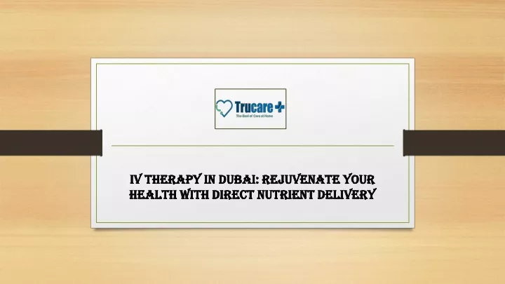 iv therapy in dubai rejuvenate your health with direct nutrient delivery