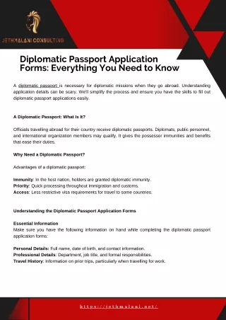 Navigating Diplomatic Passport Application Forms: A Step-by-Step Guide