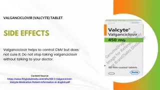 Valganciclovir (Valcyte) Tablet side effects