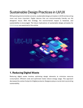 sustainable design practices in ui ux with