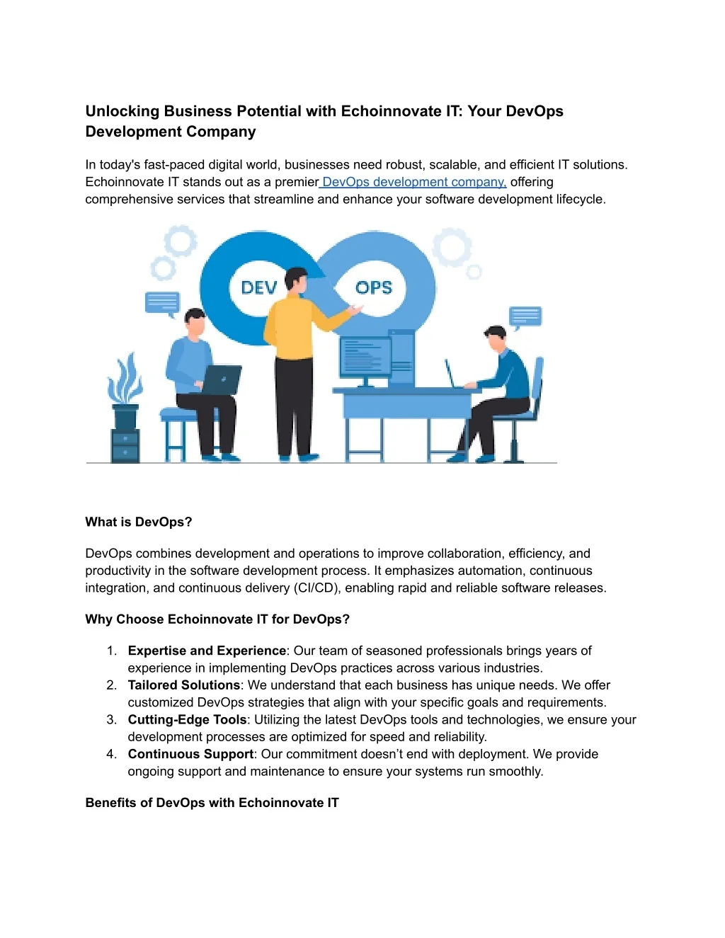 PPT - Unlocking Business Potential with Echoinnovate IT_ Your DevOps ...