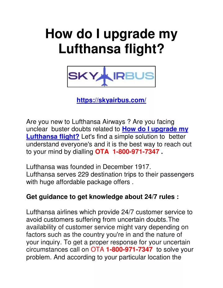 how do i upgrade my lufthansa flight