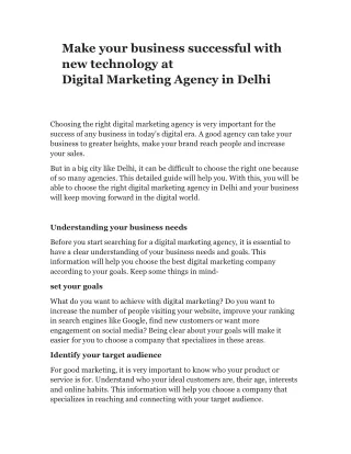 Digital Marketing Agency in Delhi