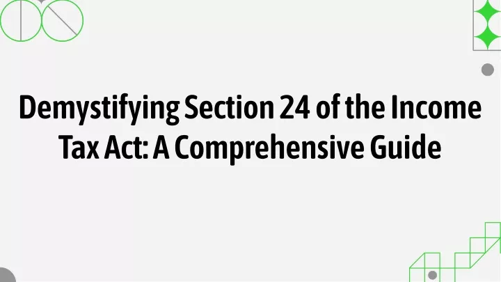 demystifying section 24 of the income