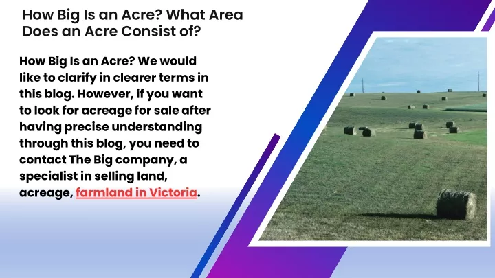 how big is an acre what area does an acre consist