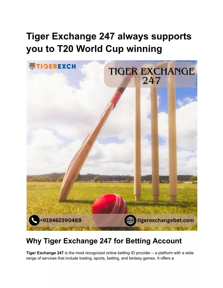 tiger exchange 247 always supports