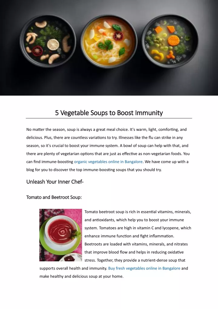 5 vegetable soups to boost immunity 5 vegetable