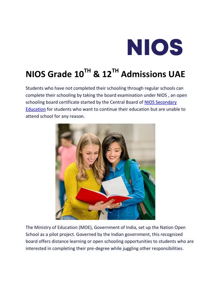 nios grade 10