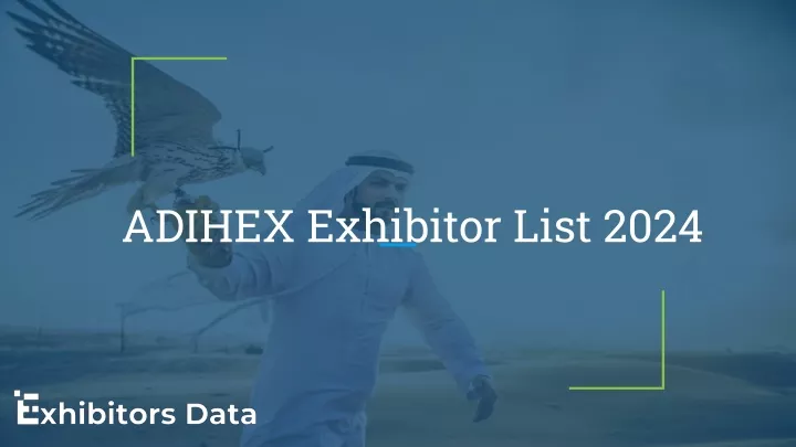 adihex exhibitor list 2024