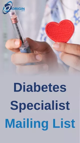 Optimize Health Outreach with Diabetes Specialists Email List
