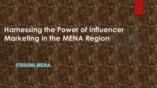 Harnessing the Power of Influencer Marketing in the MENA Region